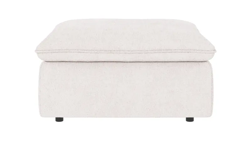 122729 b sb A Rawlins foot stool white fabric Greg #1 (c2).