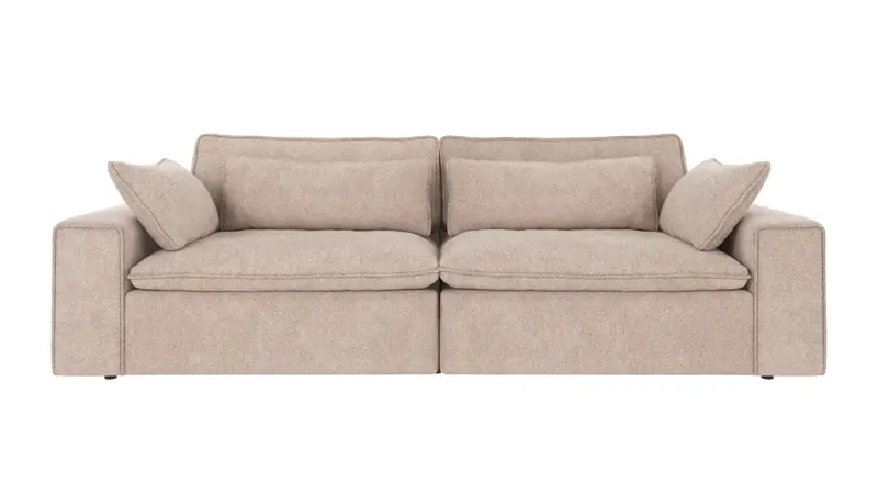 122730 b sb A Rawlins sofa 3-seater Maxi light beige fabric Greg #3 (c2).