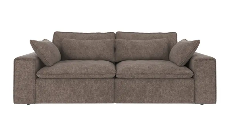 122932 b sb A Rawlins sofa 3-seater dark beige fabric Greg #7 (c2).