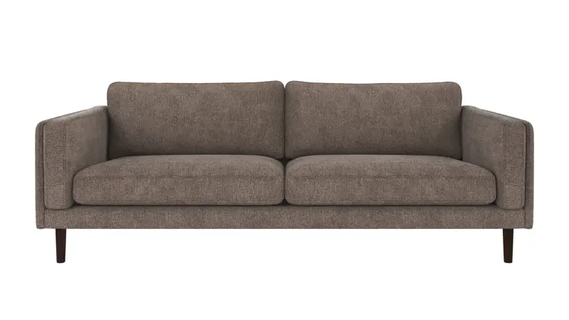 123711 b sb A Braden sofa 3-seater dark beige fabric Greg 7 (c2) brown oak legs.