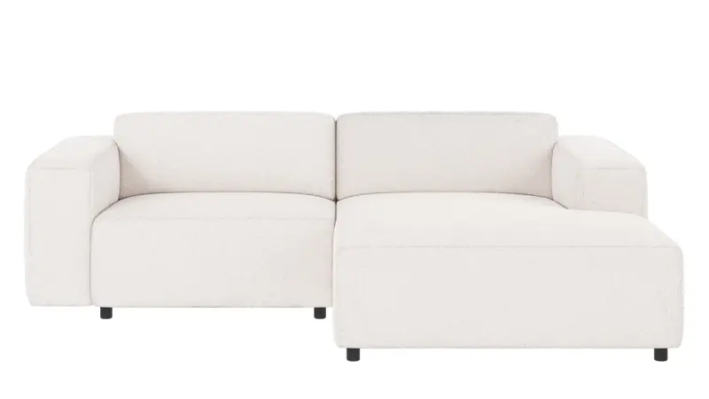 121662 b sb A Willard sofa 3-seater-chaise longue R white fabric Alice #101 (c4).