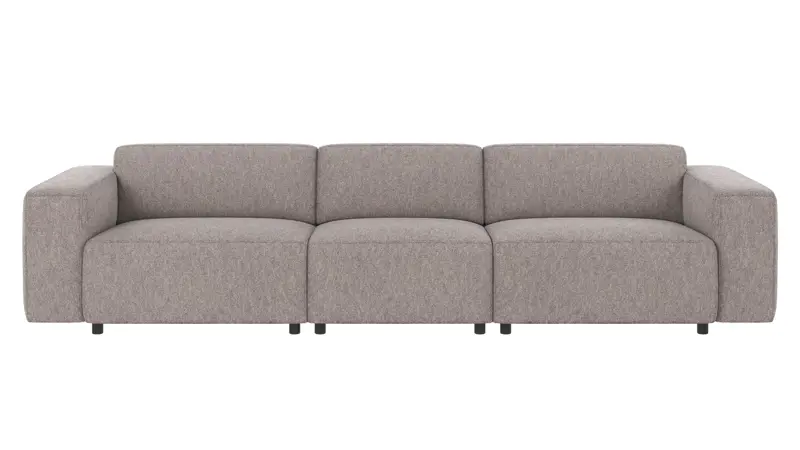 121671 b sb A Willard sofa 4-seater grey fabric Alice #149 (c4).