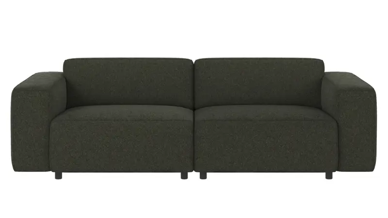 121680 b sb A Willard sofa 3-seater green fabric Alice #162 (c4).