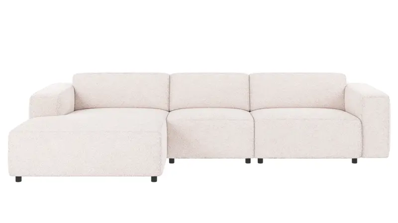 121885 b sb A Willard sofa 4-seater-chaise longue L white fabric Anna #1 (c3).