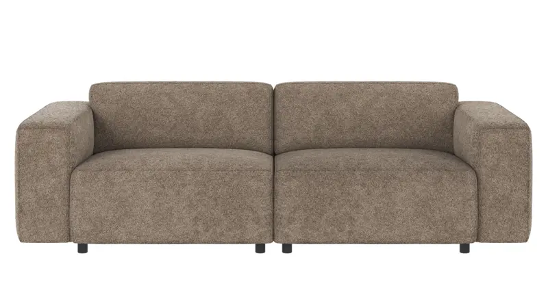 121900 b sb A Willard sofa 3-seater dark beige fabric Anna #6 (c3).