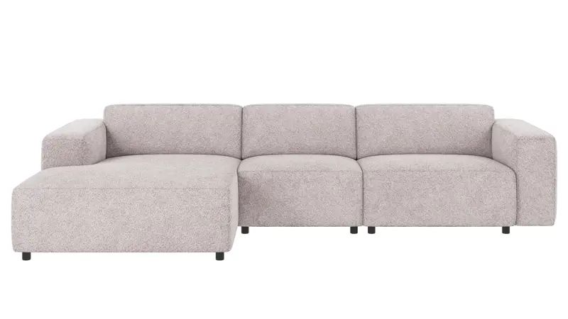 121925 b sb A Willard sofa 4-seater-chaise longue L light grey fabric Anna #15 (c3).