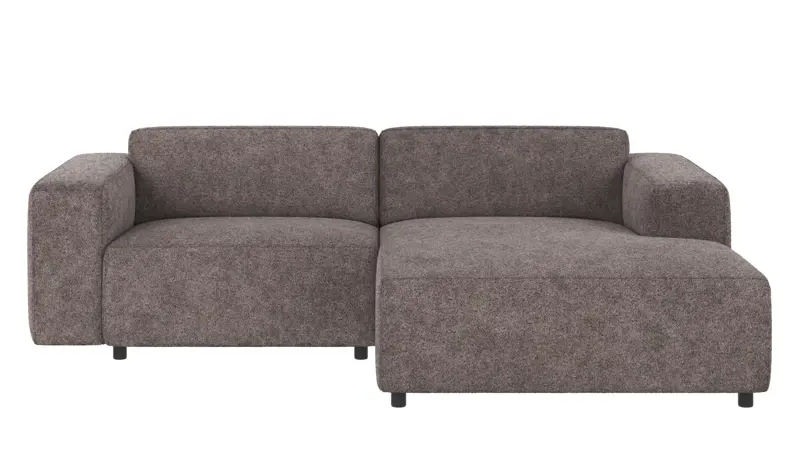 121932 b sb A Willard sofa 3-seater-chaise longue R dark grey fabric Anna #18 (c3).