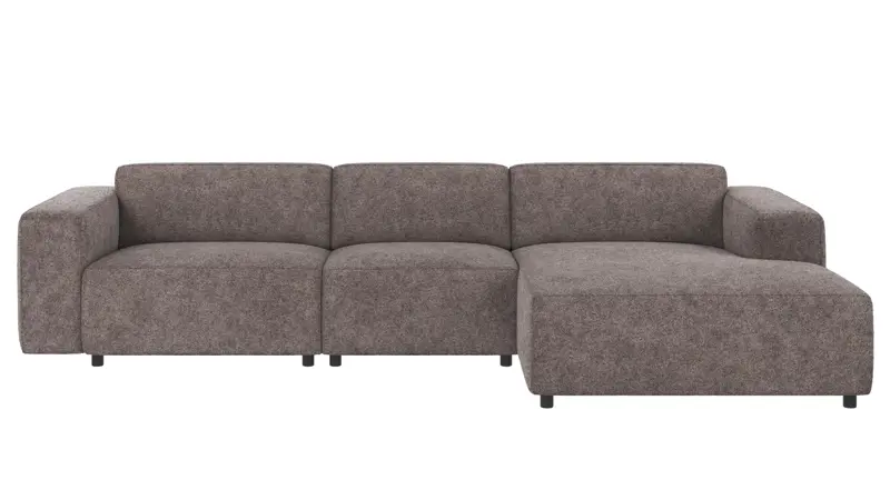 121933 b sb A Willard sofa 4-seater-chaise longue R dark grey fabric Anna #18 (c3).