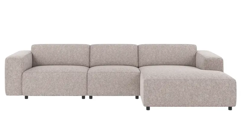 121583 b sb A Willard sofa 4-seater-chaise longue R grey fabric Max #180 (c2).