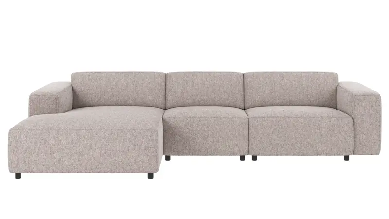 121585 b sb A Willard sofa 4-seater-chaise longue L grey fabric Max #180 (c2).