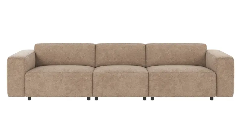 121631 b sb A Willard sofa 4-seater grey-beige fabric Robin #109 (c3).