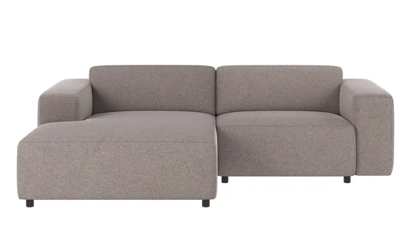 121444 b sb A Willard sofa 3 seater-chaise longue L grey-beige fabric Brenda #7 (c1).