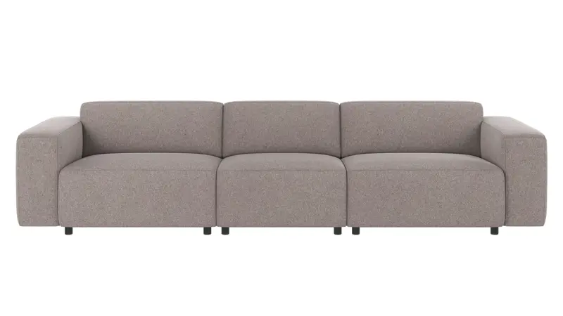 121441 b sb A Willard sofa 4-seater grey-beige fabric Brenda #7 (c1).