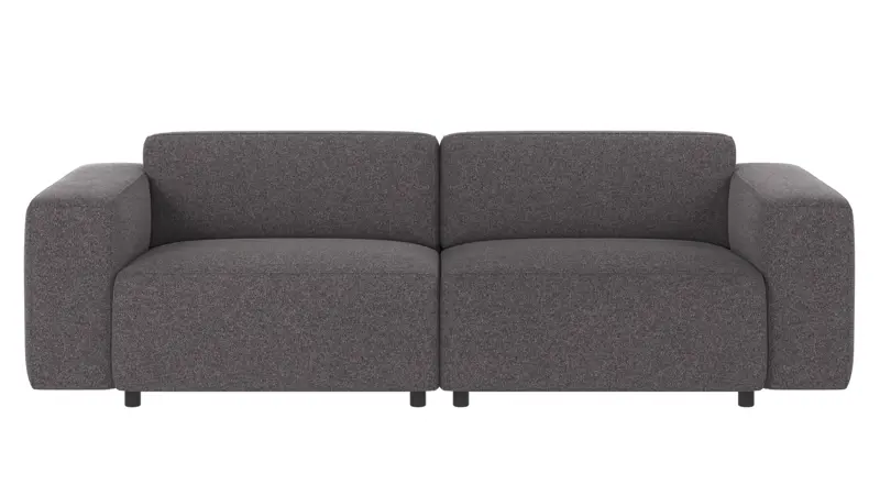 121450 b sb A Willard sofa 3-seater dark grey fabric Brenda #18 (c1).