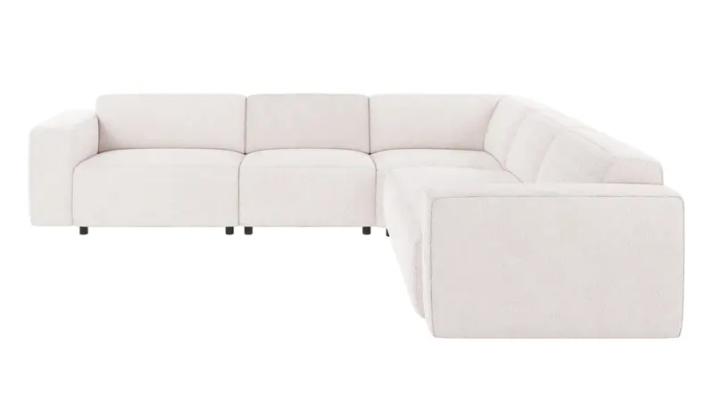 121838 b sb A Willard corner sofa 3+3-seater white fabric Greg 1 (c2).