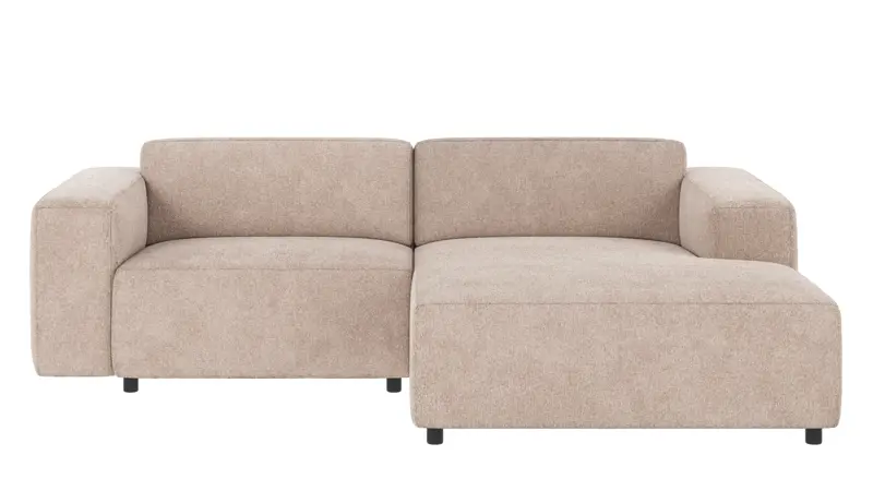 121842 b sb A Willard sofa 3-seater-chaise longue R light beige fabric Greg #3 (c2).
