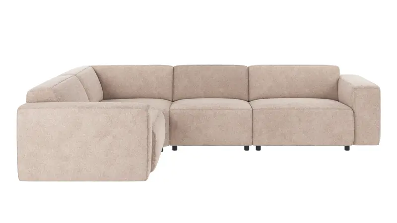 121846 b sb A Willard corner sofa 2+3-seater light beige fabric Greg 3 (c2).
