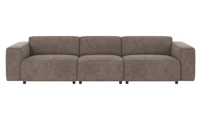 121851 b sb A Willard sofa 4-seater dark beige fabric Greg #7 (c2).