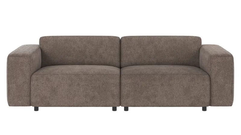 121850 b sb A Willard sofa 3-seater dark beige fabric Greg #7 (c2).