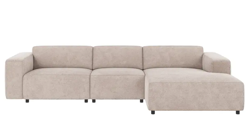 121863 b sb A Willard sofa 4-seater-chaise longue R light grey fabric Greg #17 (c2).