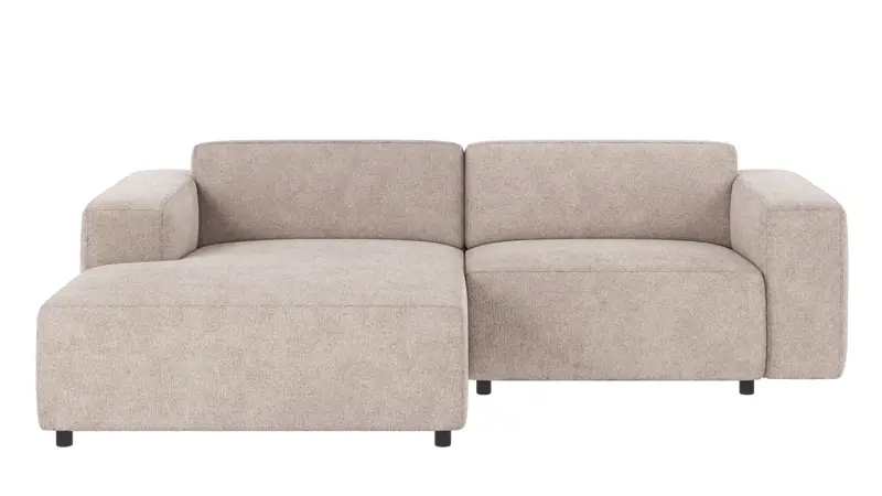 121864 b sb A Willard sofa 3-seater-chaise longue L light grey fabric Greg #17 (c2).