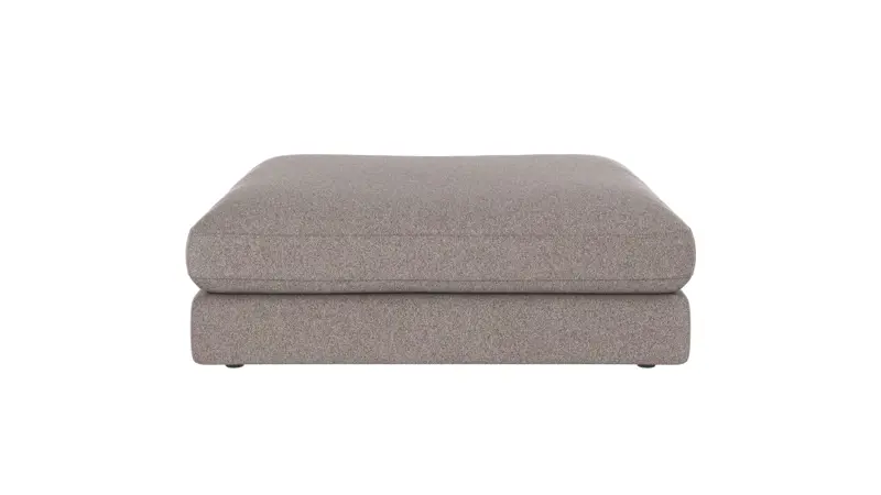 122140 b sb A Duncan foot stool grey-beige fabric Brenda #7 (c1).