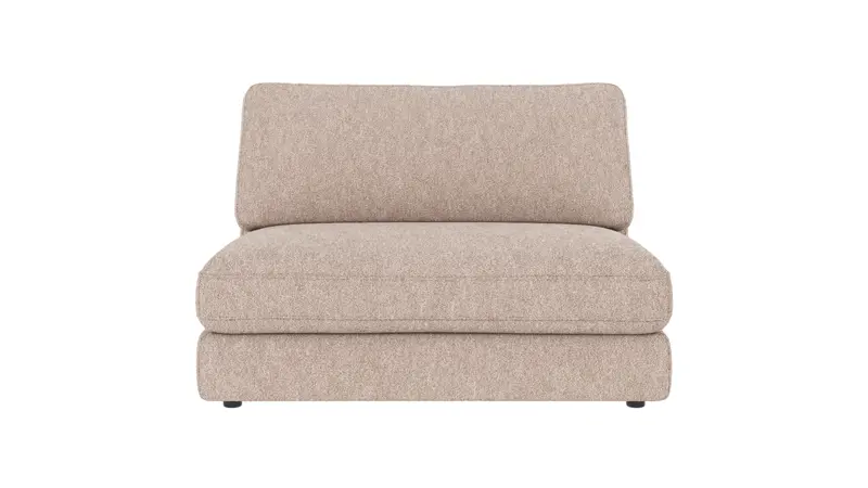 122351 b sb A Duncan 1,5 seat Middle sofa chair light beige fabric Alice #01 (c4).