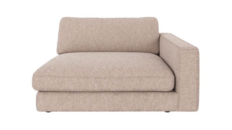 122353 b sb A Duncan 1,5 seater chaise longue R light beige fabric Alice #01 (c4).
