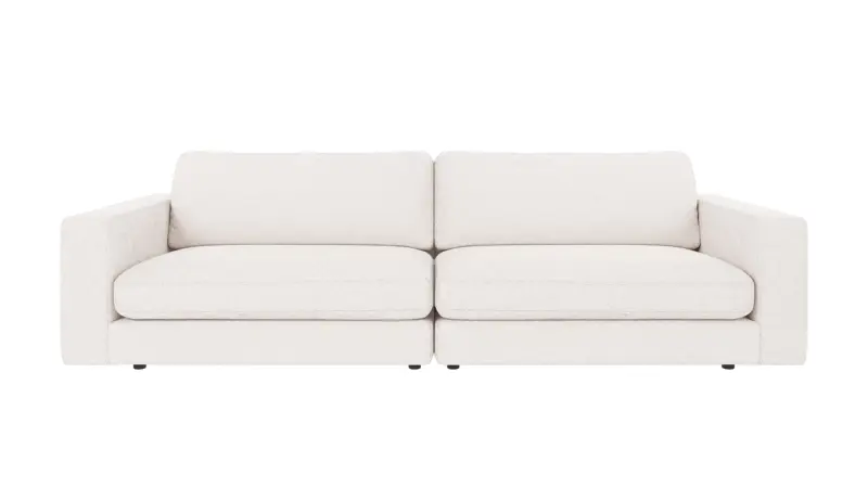 122374 b sb A Duncan sofa 3-seater white fabric Alice #101 (c4).