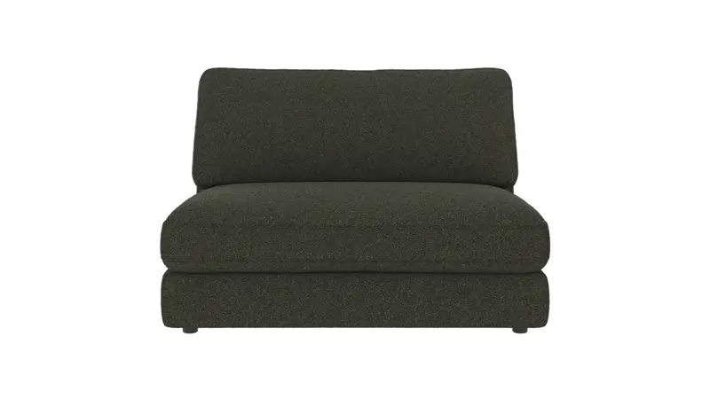 122391 b sb A Duncan 1,5 seat Middle sofa chair green fabric Alice #162 (c4).