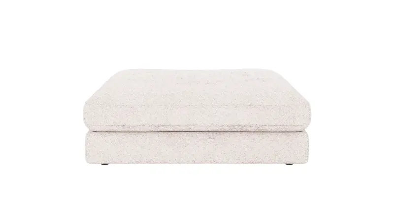124280 b sb A Duncan foot stool white fabric Anna #1 (c3).