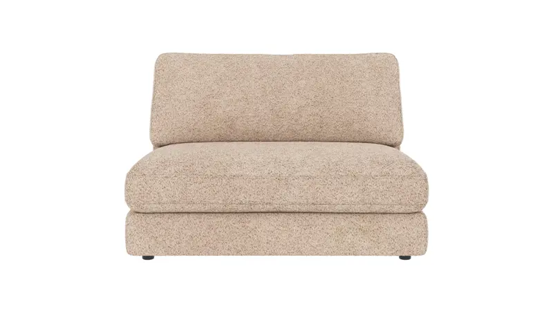 124291 b sb A Duncan 1,5 seat Middle sofa chair light beige fabric Anna #2 (c3).