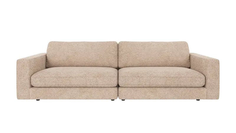 124294 b sb A Duncan sofa 3-seater light beige fabric Anna #2 (c3).