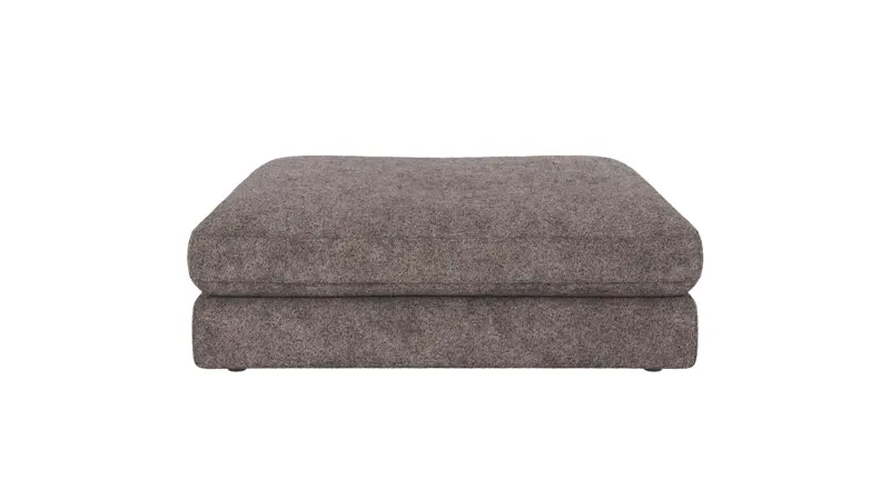 124330 b sb A Duncan foot stool dark grey fabric Anna #18 (c3).