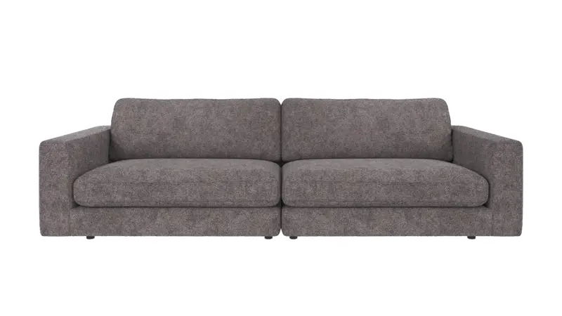124334 b sb A Duncan sofa 3-seater dark grey fabric Anna #18 (c3).