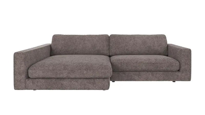 124338 b sb A Duncan sofa 3-seater chaise longue L dark grey fabric Anna #18 (c3).