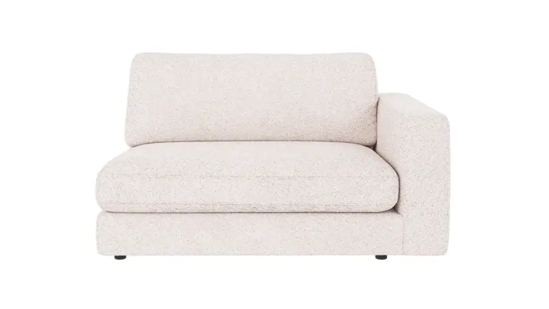 126131 b sb A Duncan 1,5 seater R white fabric Anna #1 (c3).