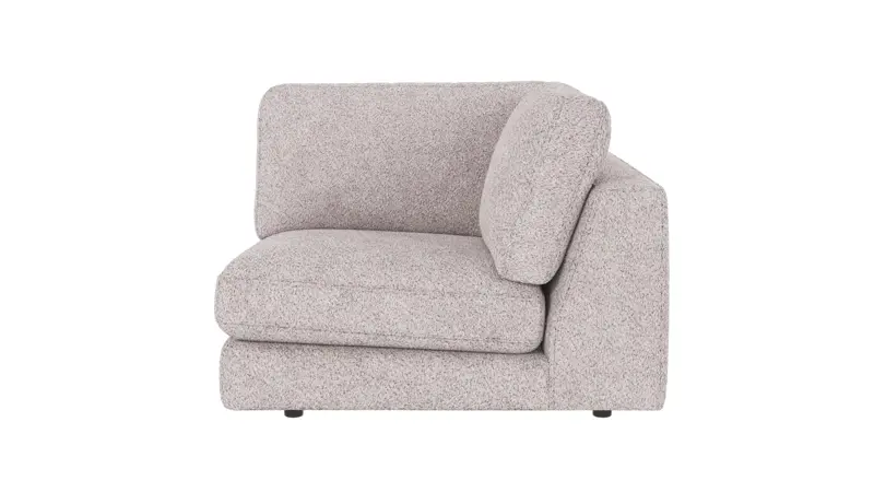 126148 b sb A Duncan 1 seater Corner light grey fabric Anna #15 (c3).