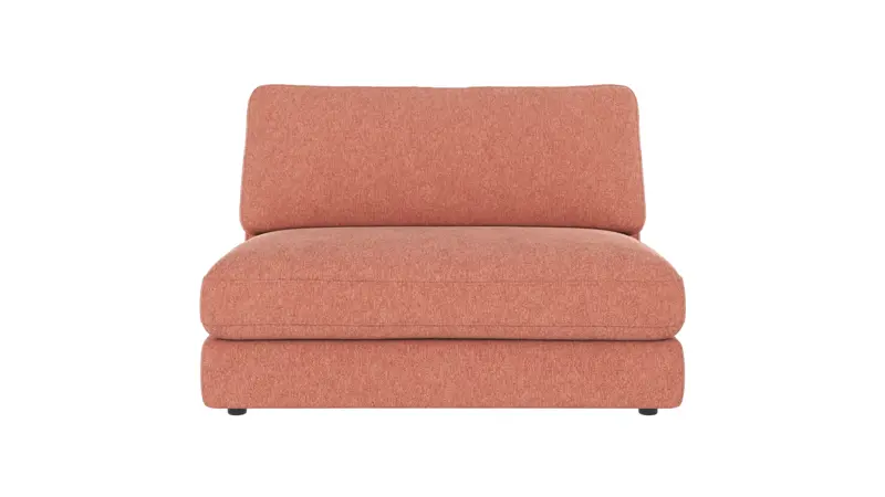 122171 b sb A Duncan 1,5 seat Middle sofa chair red fabric Brenda #52 (c1).