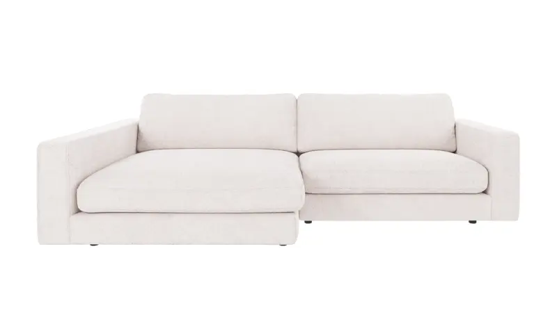 124238 b sb A Duncan sofa 3-seater chaise longue L white fabric Greg #1 (c2).