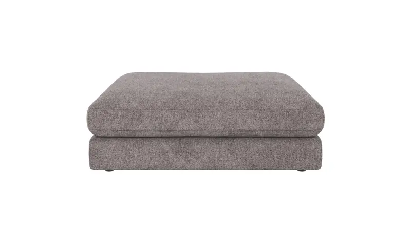 124270 b sb A Duncan foot stool grey fabric Greg #18 (c2).