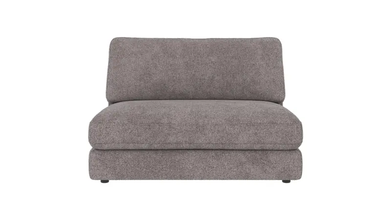 124271 b sb A Duncan 1,5 seat Middle sofa chair grey fabric Greg #18 (c2).