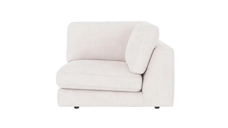 126092 b sb A Duncan 1 seater Corner white fabric Greg #1 (c2).