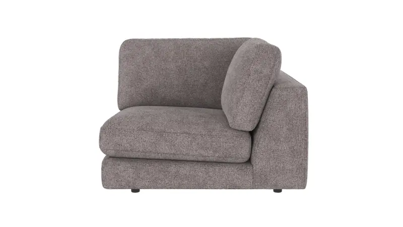 126108 b sb A Duncan 1 seater Corner grey fabric Greg #18 (c2).