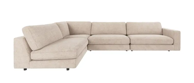 122039 b sb A Duncan corner sofa 2+3-seater open L light grey fabric Robin #01 (c3).