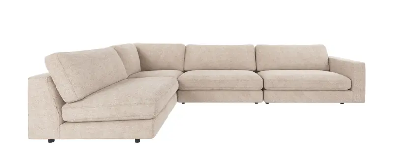 122039 b sb A Duncan corner sofa 2+3-seater open L light grey fabric Robin #01 (c3).