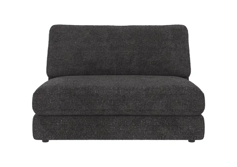122311 b sb A Duncan 1,5 seat Middle sofa chair dark grey fabric Robin #66 (c3).