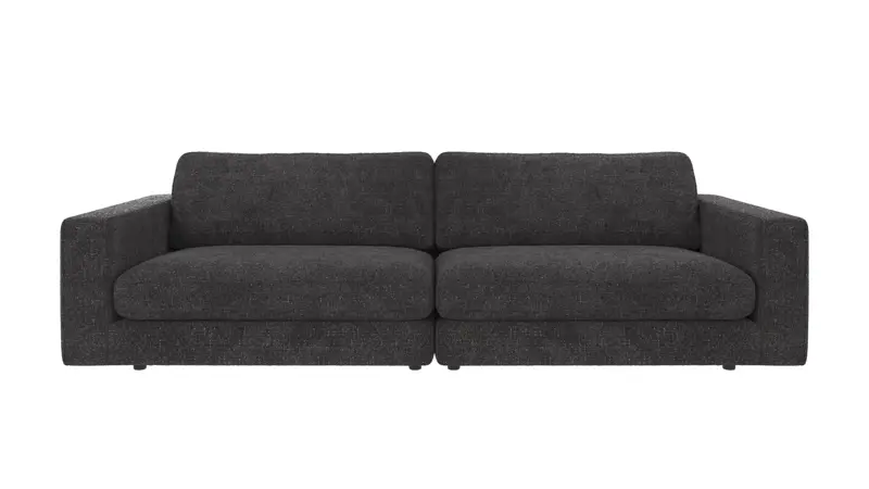122314 b sb A Duncan sofa 3-seater dark grey fabric Robin #66 (c3).