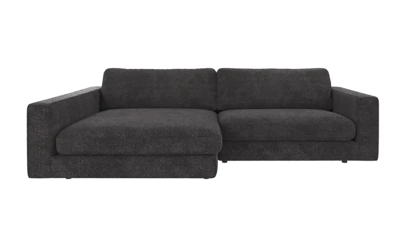122318 b sb A Duncan sofa 3-seater-chaise longue L dark grey fabric Robin #66 (c3).