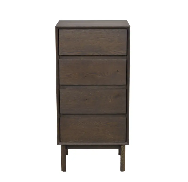 121191 b sb a Mackay chest of drawers  4D brown.